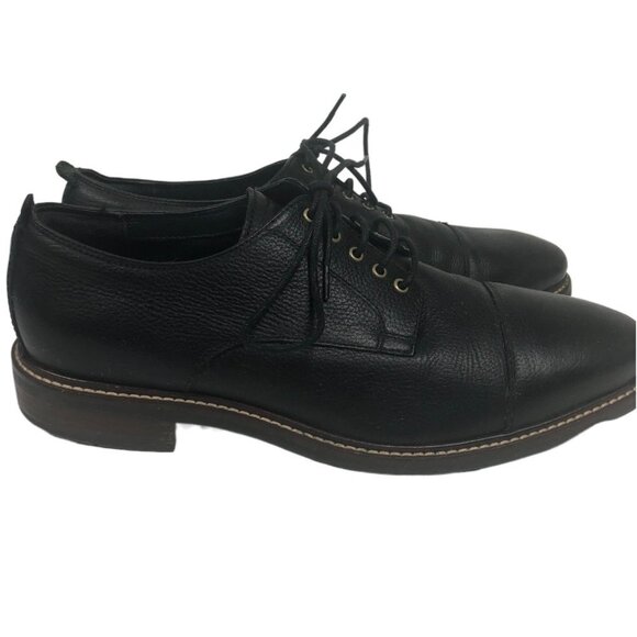 COLE HAAN Men's Oxford Black Shoes US 10-1/2 M C26150 Grand OS Leather Cap Toe - Picture 3 of 13